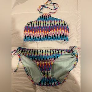 Athleta XL bikini multicolor